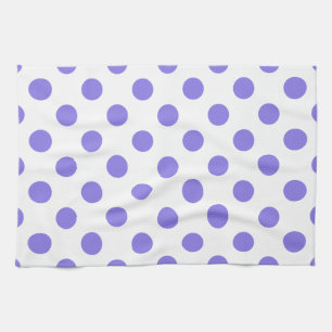 Periwinkle polka dots kökshandduk