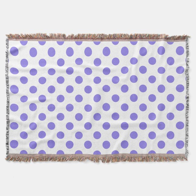 Periwinkle polka dots mysfilt (Framsidan)
