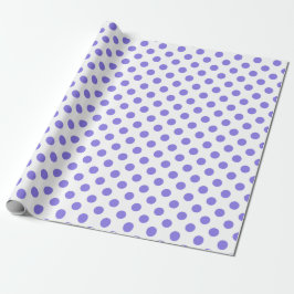 Periwinkle polka dots presentpapper