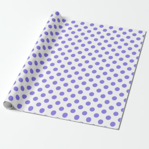 Periwinkle polka dots presentpapper