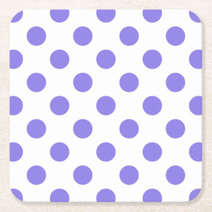 Periwinkle polka dots underlägg papper kvadrat
