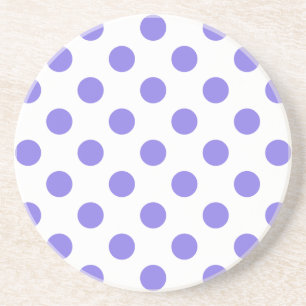 Periwinkle polka dots underlägg sandsten