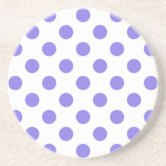 Periwinkle polka dots underlägg sandsten (Framsidan)