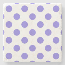 Periwinkle polka dots