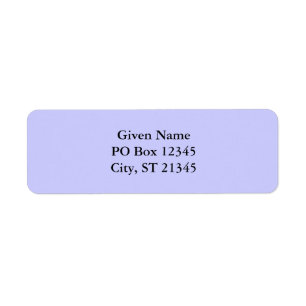 Periwinkle Returadress Etikett