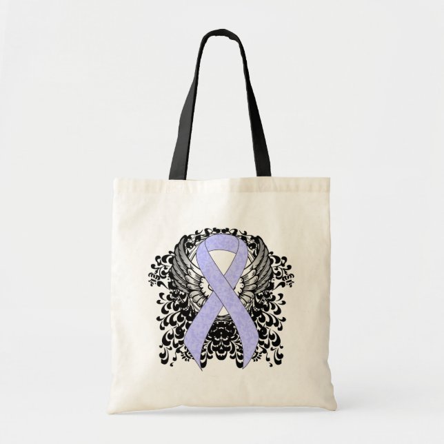 Periwinkle Ribbon med Vingar Tygkasse (Framsidan)