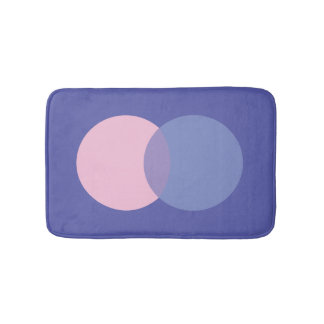 Periwinkle & Rosa Badrumsmatta