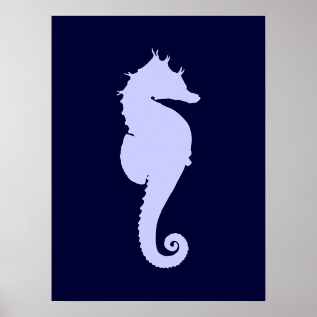 Periwinkle Sea Horse Poster (Framsidan)