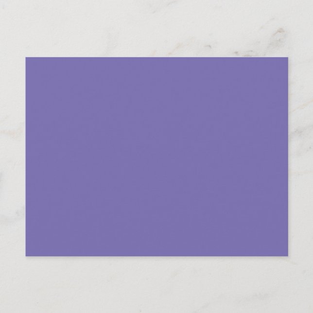 Periwinkle Solid Color Helg Vykort (Framsida)