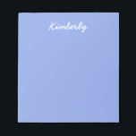 Periwinkle Solid Färg Anteckningsblock<br><div class="desc">Den här produkten har en fast, purpblått, Periwinkle färg. Du kan enkelt anpassa det här objektet genom att lägga till namn, initialer, annan text, ett foto eller en logotyp.</div>