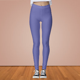 Periwinkle Solid Färg Leggings