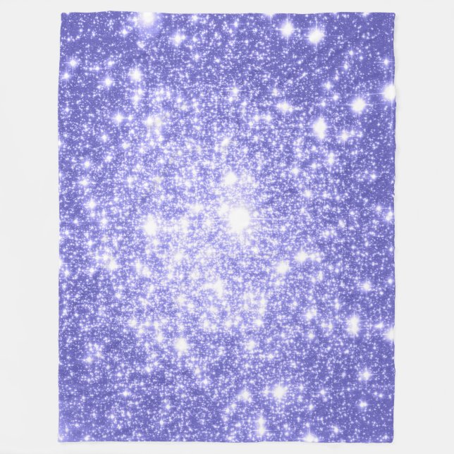 Periwinkle Stars Fleece Blanket (Framsidan)