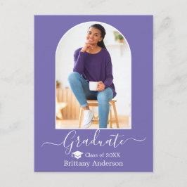 Periwinkle Studenten Vykort