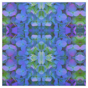 Periwinkle violet blue hydrangeas - romantisk blom tyg