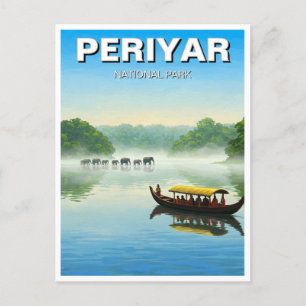 Periyar National Park India Travel Vykort
