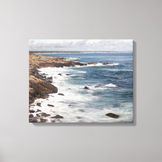 Perkins Cove i Maine Canvastryck (Framsida)