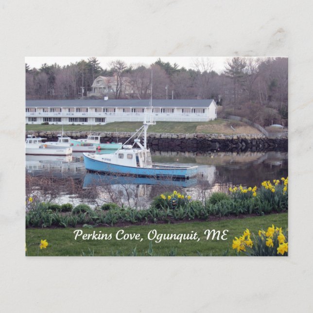 Perkins Cove, Ogunexit, Maine Vykort (Framsida)