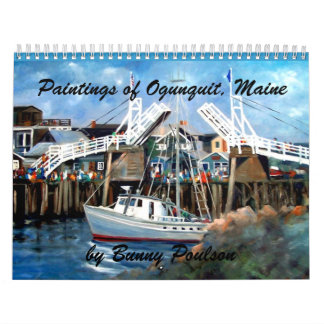 Perkins Cove, Ogunquit, Maine väggkalender Kalender