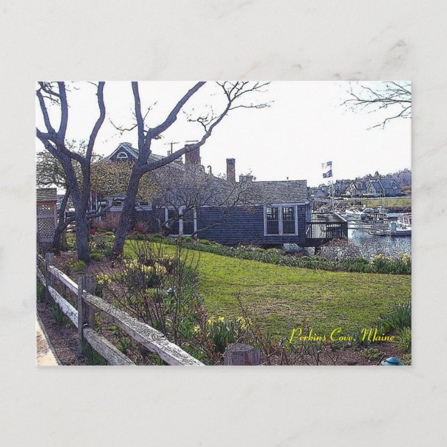 Perkins Cove, Ogunquit, Maine - vykort (Framsida)