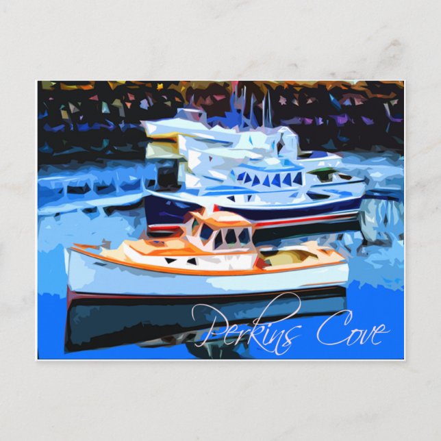 Perkins Cove OgunSluta Maine Vykort (Framsida)