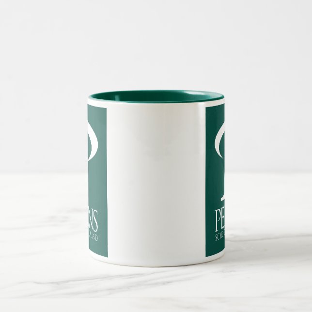 Perkins dubbel logotyp Två-Tonad mugg (Center)