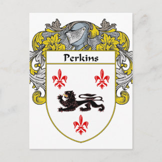 Perkins Jackar av Arm/Familjestöd (Mantled) Vykort