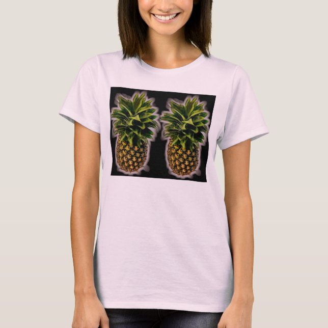 Perky Pineapples par Tee Shirt (Framsida)