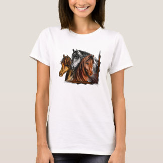 PerliPrints3Horsesz T-shirt