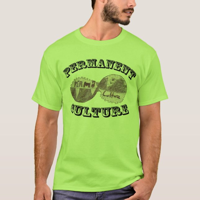 Permaculture skjorta tee shirt (Framsida)