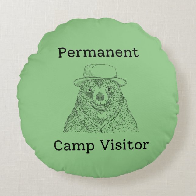 Permanent Camp Visitor Rund Kudde (Framsidan)