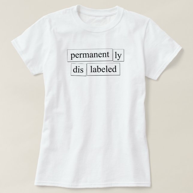 permanent, felmärkt magnetisk design t shirt (Design framsida)