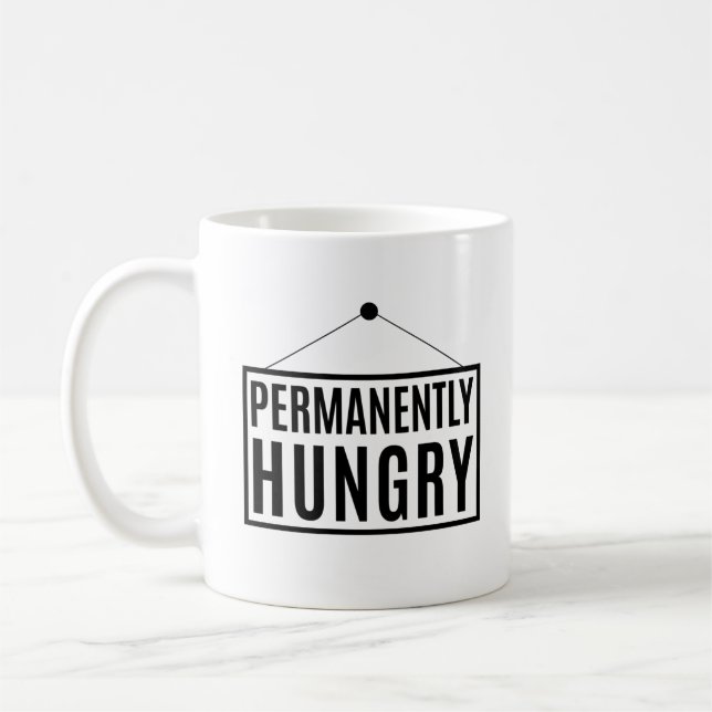 Permanent Hungrig Kaffemugg (Vänster)