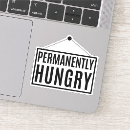 Permanent Hungrig Klistermärken