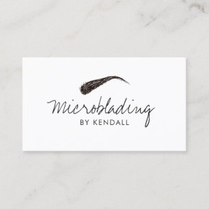 Permanent Makeup-kort för mikroblading Eyebrow-sym Visitkort