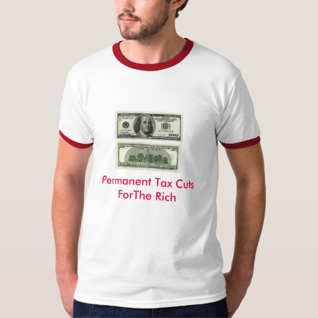 Permanent skattesänkningar t-shirt (Framsida)