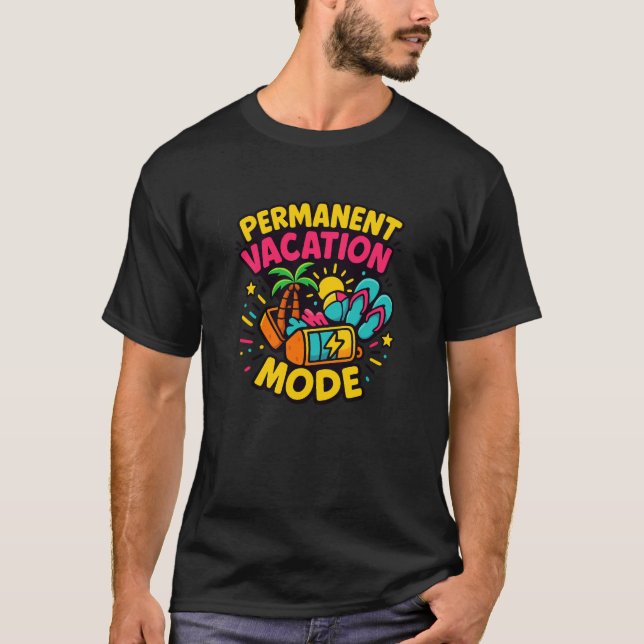 Permanent ventilationsläge - Tropiskt förskjutning T Shirt (Framsida)