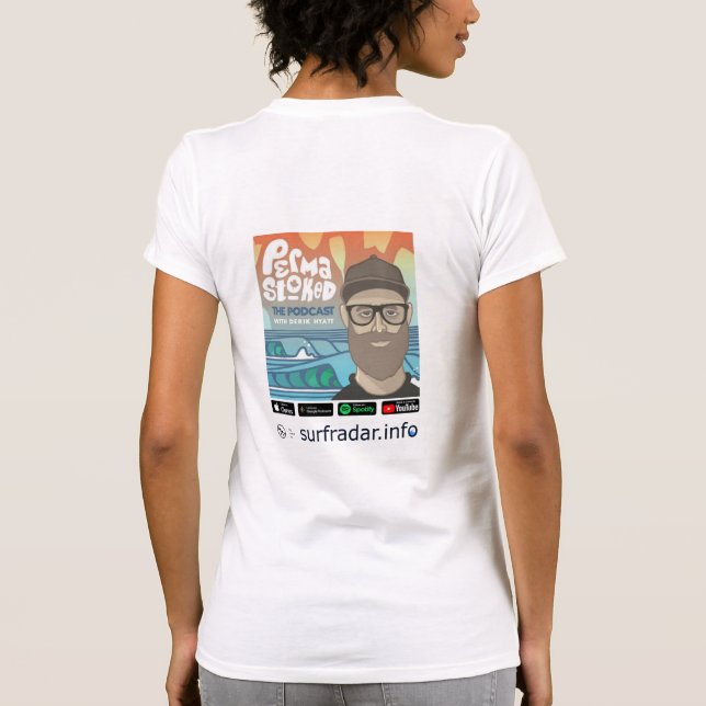 Permastoking + surfradar.info, kvinnor t shirt (Baksida)