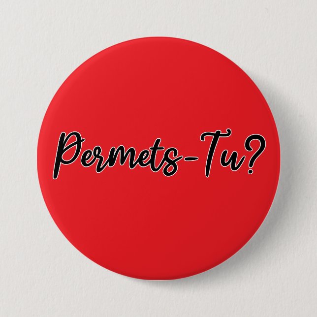 Permet-Tu? Knapp (Framsida)