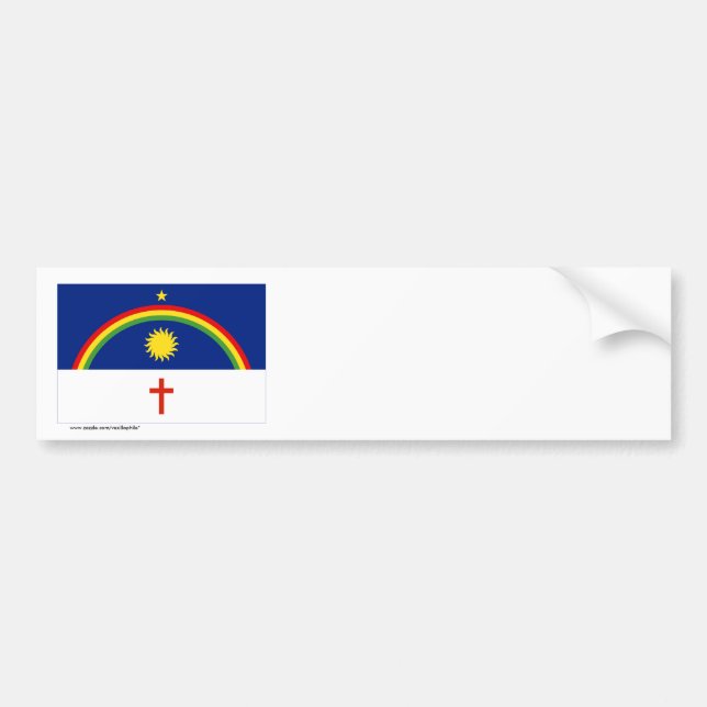 Pernambuco Brasilien flagga Bildekal (Framsidan)