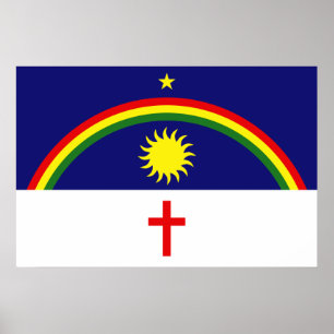 Pernambuco, Brasilien flagga Poster