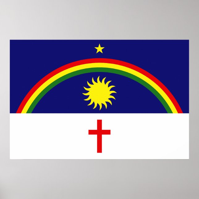 Pernambuco, Brasilien flagga Poster (Framsidan)