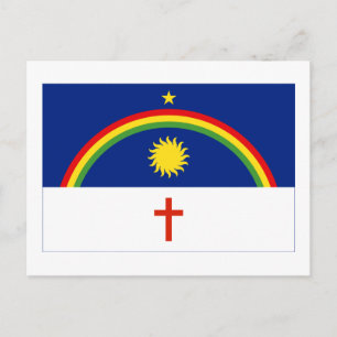 Pernambuco, Brasilien Flagga Vykort