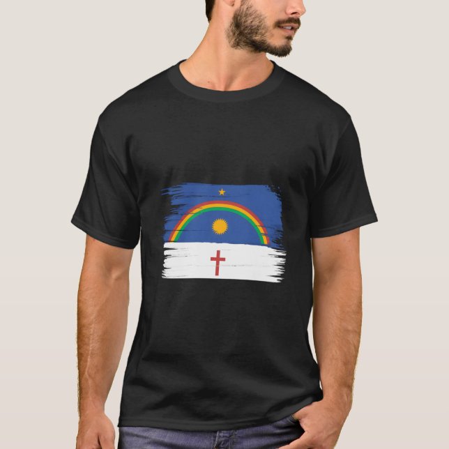Pernambuco Flagga Brasilien Bandeira De Pernambuco T Shirt (Framsida)