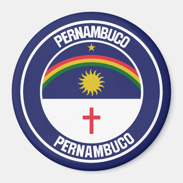 Pernambuco Round Emblem Magnet (Framsidan)