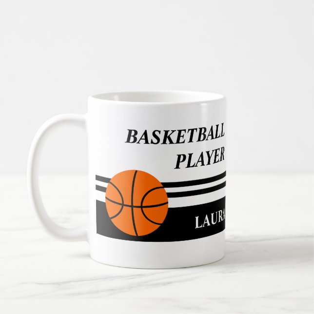 Peronalized Basketball Coffee Mug Kaffemugg (Vänster)