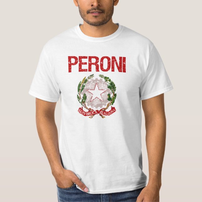 Peroni italienskt efternamn tee shirt (Framsida)