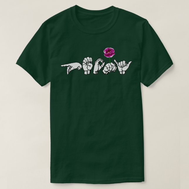 PERONY ASL-teckenspråksdesign 1 T Shirt (Design framsida)