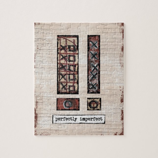 Perperfekt JIgszawa Puzzle - Brown Abstrakt Pussel (Vertikal)