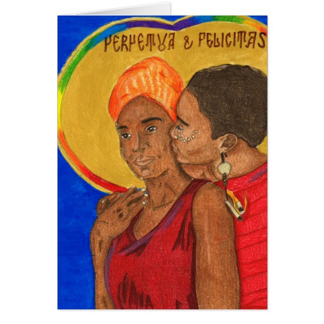 Perpetua- och Felicity Tillfälle-kort Hälsningskort (Framsidan)