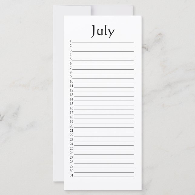 Perpetual Calendar (juli) Psalm 96:6 (Framsida)